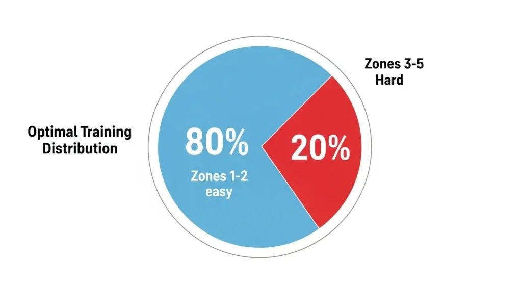 8020 training distribution rule for endurance athletes