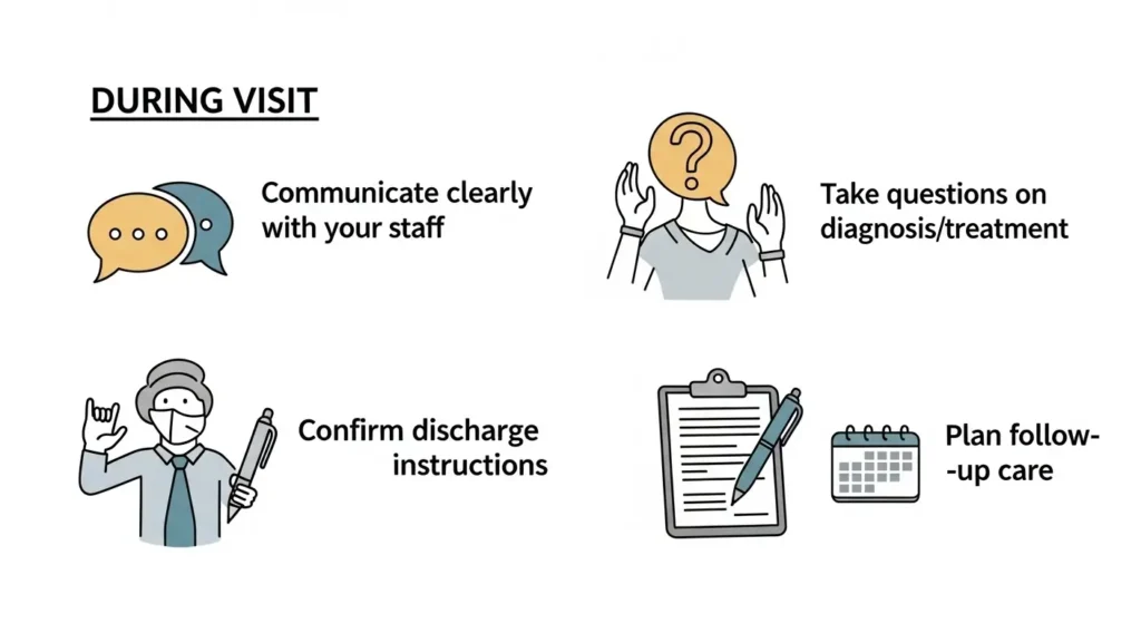 Checklist of action steps for managing emergency room costs in New York