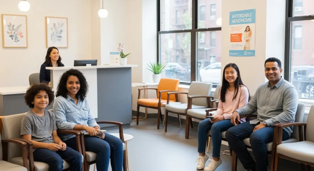 NYC community health center offering sliding-scale teeth cleaning fees for uninsured families