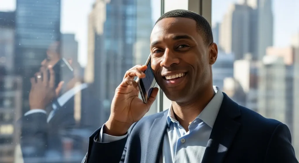 NYC resident calling to schedule affordable teeth cleaning appointment without insurance
