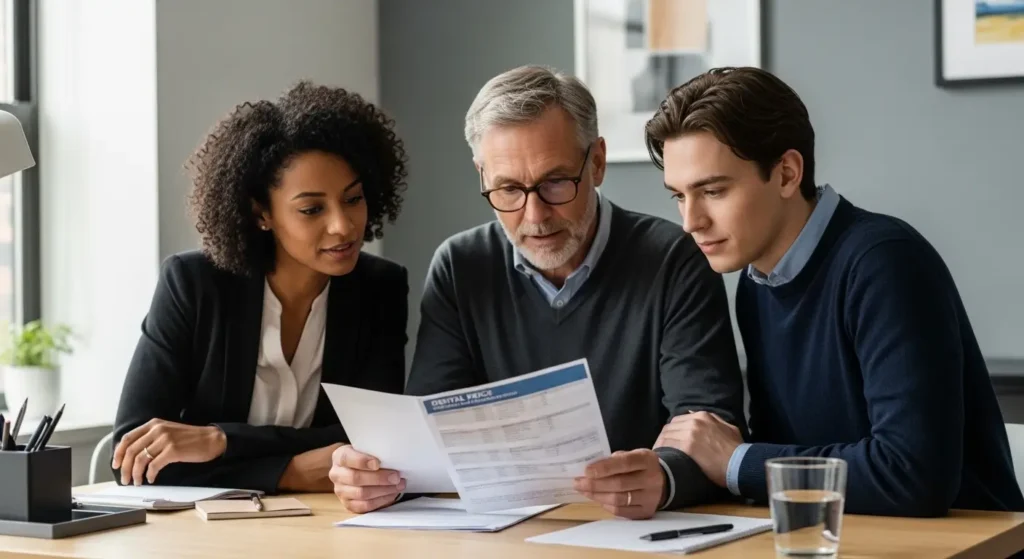 NYC residents comparing teeth cleaning costs without insurance options and pricing